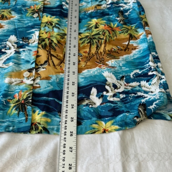NEW Relax Tommy Bahama Women's Short Sleeve Tropical Beach Scene Camp Shirt L‎ - Picture 14 of 16